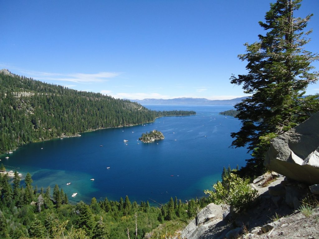 Emerald Bay State Park is a must-visit spot in Southern Lake Tahoe.
