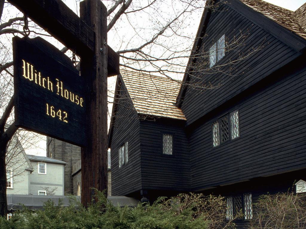 Famous Witch House in Salem, Massachusetts. Visiting this witch town is one of the most popular day trips from Boston.