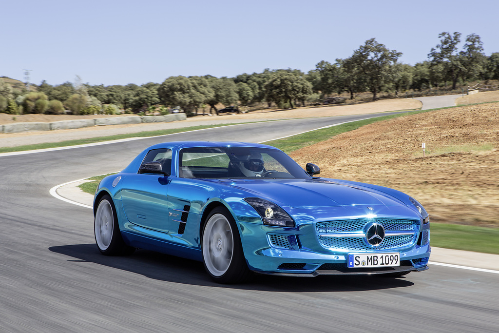 The Mercedes Benz SLS AMG electric drive is one of the most expensive electric cars in the world. Only a few units were made.