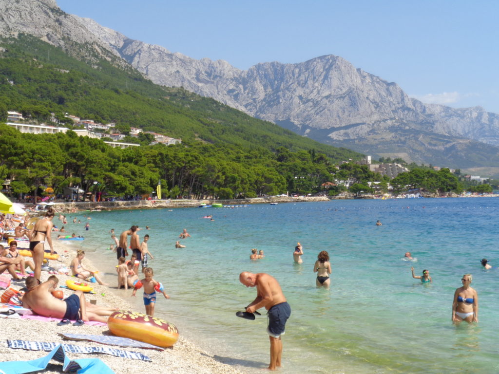 Punta Rata is a popular pebble beach near Split, and also one of the nicest beaches in Croatia.